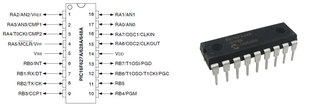 Microcontrolador PIC 16F628A