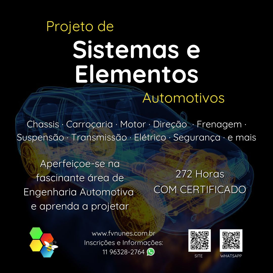 CURSO DE PROJETOS AUTOMOTIVOS - FVNUNES ENGENHARIA